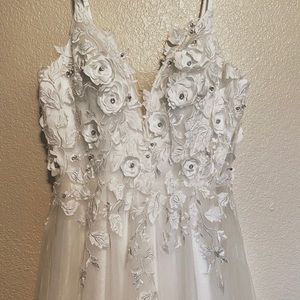 Floral Wedding Dress Size 4
